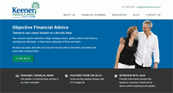 Desktop Screenshot of keenerfinancial.com