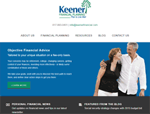 Tablet Screenshot of keenerfinancial.com